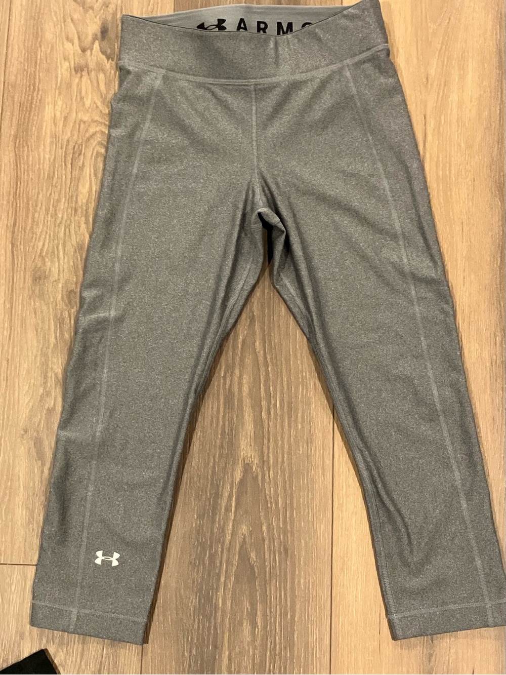 Under Armour Girls' Heather Gray Performance Leggings